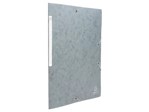 Elastomappen A4 glanskarton 3 kleppen monobloc-Grijs