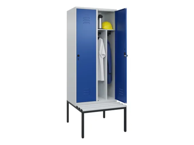 locker voor scheiding van kleding,HxBxD 2120x800x815mm,2vak