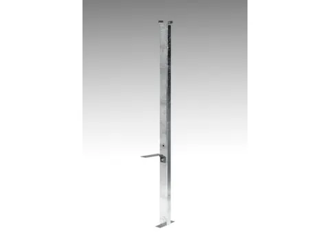 Paal,V. Afvalbak 120L,Staal Verzinkt