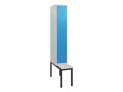 Dubbeldekse dekenkist,HxBxD 1950x300x815mm,1x2vak.,vak B 300mm