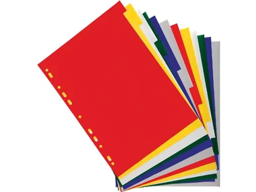 tabbladen A4 PP 12/100e 12-delig assorti 15-gaats
