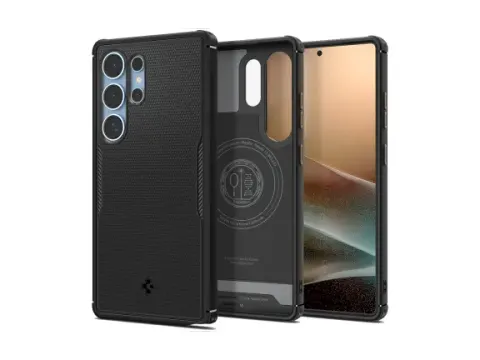Spigen Core Armor MagFit Samsung Galaxy S25 Hoesje Mat Zwart