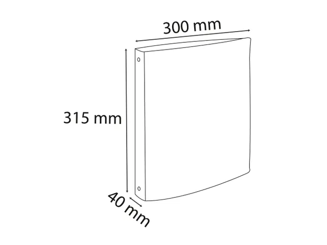 Ringmap Aquarel A4 4R 25mm koraal