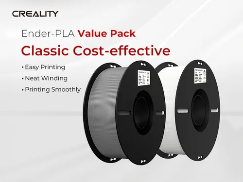 Creality 3D Printer Filament Ender PLA 1,75mm Wit + grijs 1kg