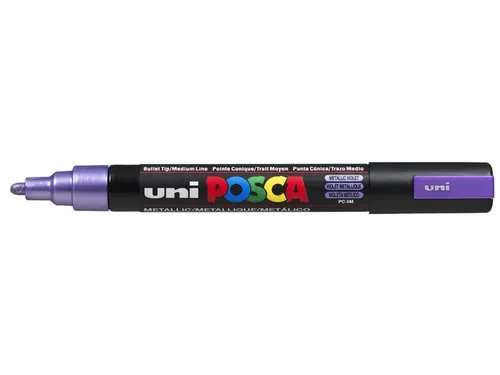 Verfstift Posca PC5M Medium Punt 1,8-2,5mm metallic paars