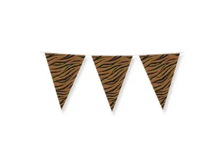 Slinger Folie vlaggen Party Flags foil Tiger Safari 30cmx10m - 3