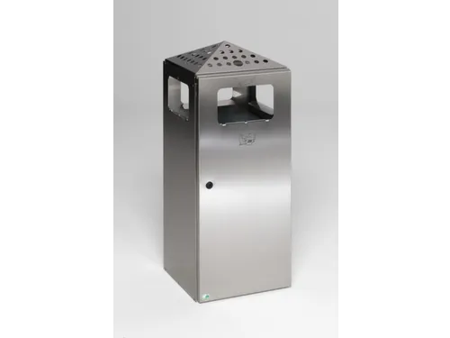 Combi-Asbak 80 Liter Rvs Geperforeerd