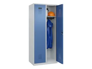 locker,HxBxD 1850x800x500mm,2vak,vak B 400mm,cil.-slot,staand op vloer - 1