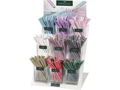 Potlood Faber-Castell Grip sparkle 9 kokers elk 48 potloden