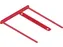 archiefbinder D-clip 100 stuks rood