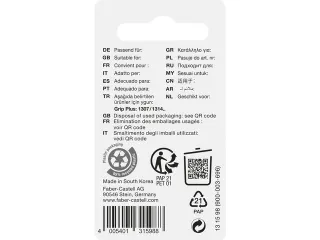 Reservegum Faber-Castell voor GRIP Plus blister a 3 stuks - 2