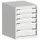 ladekast HxBxD 700x525x525mm 5laden romp RAL7035 front RAL7035