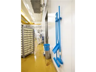 Vikan hygiënisch Hi-Flex ophangsysteem 2 haken blauw 420mm - 6