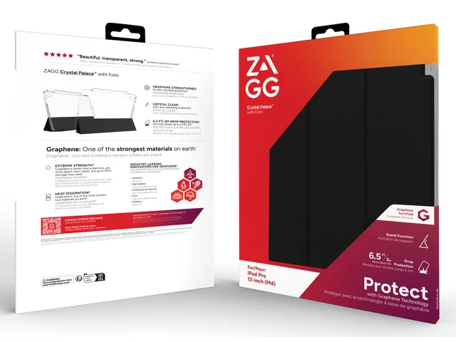 ZAGG Crystal Palace Folio, Folioblad, Apple, iPad Pro 13-inch (Gen 7),