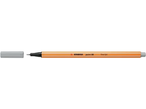 Fineliner STABILO point 88/94 licht grijs 0.4mm