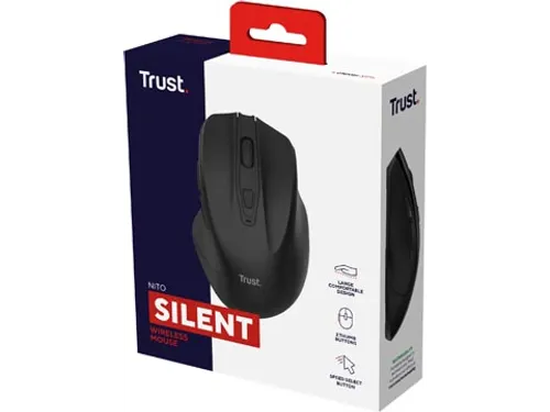 Trust Nito Stille draadloze muis Zwart
