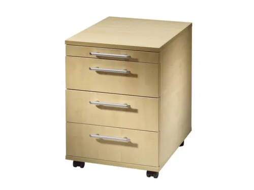 Mobiel Ladenblok 590x430x580mm Pennenlade 3laden Esdoorn Beugelgreep