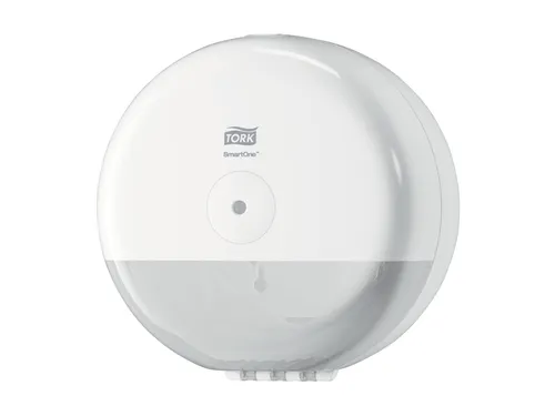 Tork 681000 T9 SmartOne Mini Toiletpapier Dispenser Elevation Wit