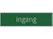Plaque d'information pictogramme 'Ingang' 165x44mm