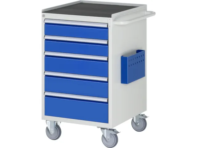 gereedschapswagen 975x580x650mm metaalblad 450kg 5 laden RAL5010