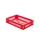 Euronorm-stapelbak 22l 120x600x400mm Wanden/bodem Opengewerkt Rood