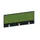baliepaneel,v. bureau,aanbouw achter,B 1200mm,CC-zwart,BN7048-groen