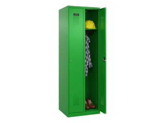 locker,HxBxD 1850x600x500mm,2vak,vak B 300mm,cil.-slot,staand op vloer - 1