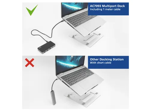 Dockingstation ACT USB-C 4K MST voor 2 HDMI monitoren