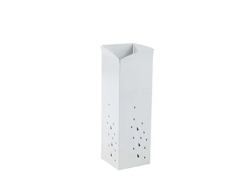 Metalen Paraplubak Wit 15 X 15 X 45 Cm
