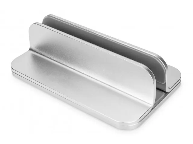 Verticale notebookstandaard aluminium zilver