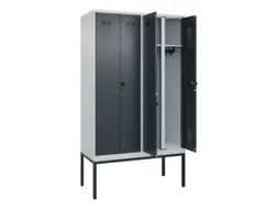 locker voor scheiding van kleding,HxBxD 2120x1200x500mm,4vak