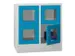 armoire multicases,HxlxP 855x800x500mm,RAL7035,face avant RAL5012