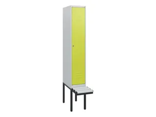 locker met bank,HxBxD 1950x300x815mm,1vak,vak B 300mm,cil.-slot - 1