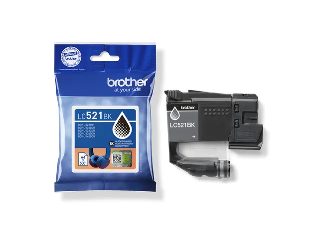 Inktcartridge Brother LC-521BK zwart