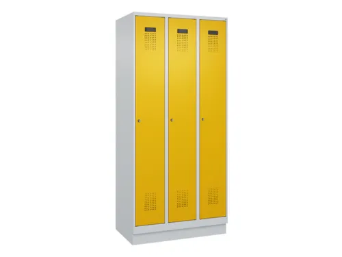 locker voor scheiding van kleding,HxBxD 1950x900x500mm,3vak