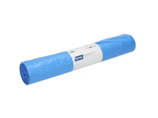 Afvalzak Hynex 70x110cm HDPE recycled T25 120L blauw rol à 25 stuks - 2