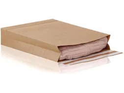 Envelop met blokbodem 400x500mm 120gr bruin zelfklevend doos 100 stuks