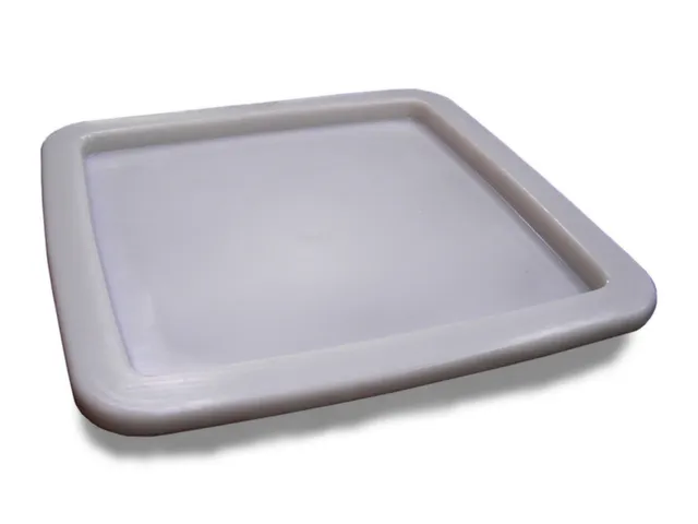 stolpdeksel,PE,v. Rechthoekige bak inhoud 125l,BxD 505x505mm