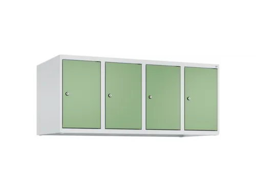 opzetkast,v. locker,4vak.,vak B 300mm,HxBxD 500x1200x500mm,vleugeldeur