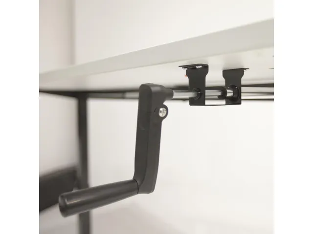 Piètement assis-debout à manivelle Dextro Duo 120-180 Alu