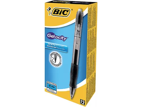 Gelschrijver Bic Gelocity zwart medium 0.3mm