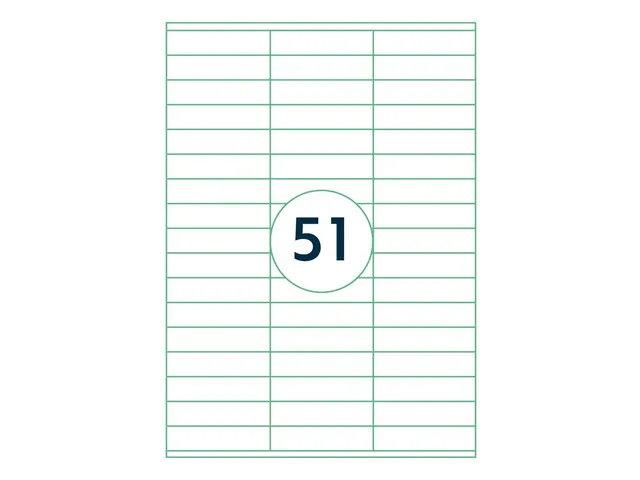 Etiket Rillstab 70x16.9mm Wit