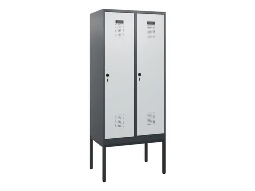 schoollocker,HxBxD 1950x800x500mm,2vak,vak B 400mm,draaigrendel