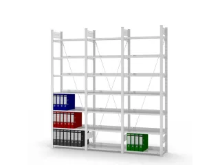 dossierstelling,aanbouwveld,HxBxD 2000x760x335mm,vaklast 60kg - 3