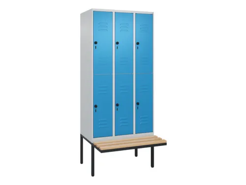 Dubbeldekse dekenkist,HxBxD 2120x900x815mm,3x2vak.,vak B 300mm