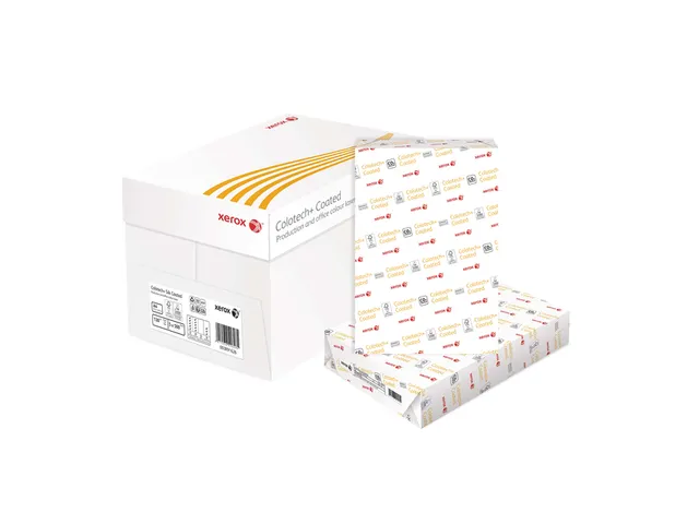 Laserpapier Xerox Colotech+ silk coated A4 130gr wit 500 vel