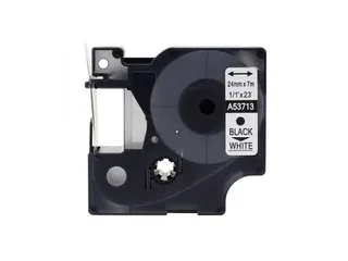 Label Tape Dymo Compatible 53713 24mm Zwart Op Wit - 2