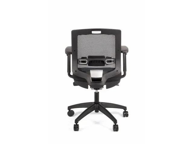 Chaise de bureau Linea New Malice 01 noir/noir avec accoudoir 1D