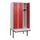 locker met bank,HxBxD 1950x900x815mm,3vak,vak B 300mm,cilinderslot