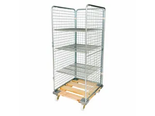 rolcontainer,draagverm. 500kg,HxLxB 1800x810x724mm,nuttige H 1610mm - 2